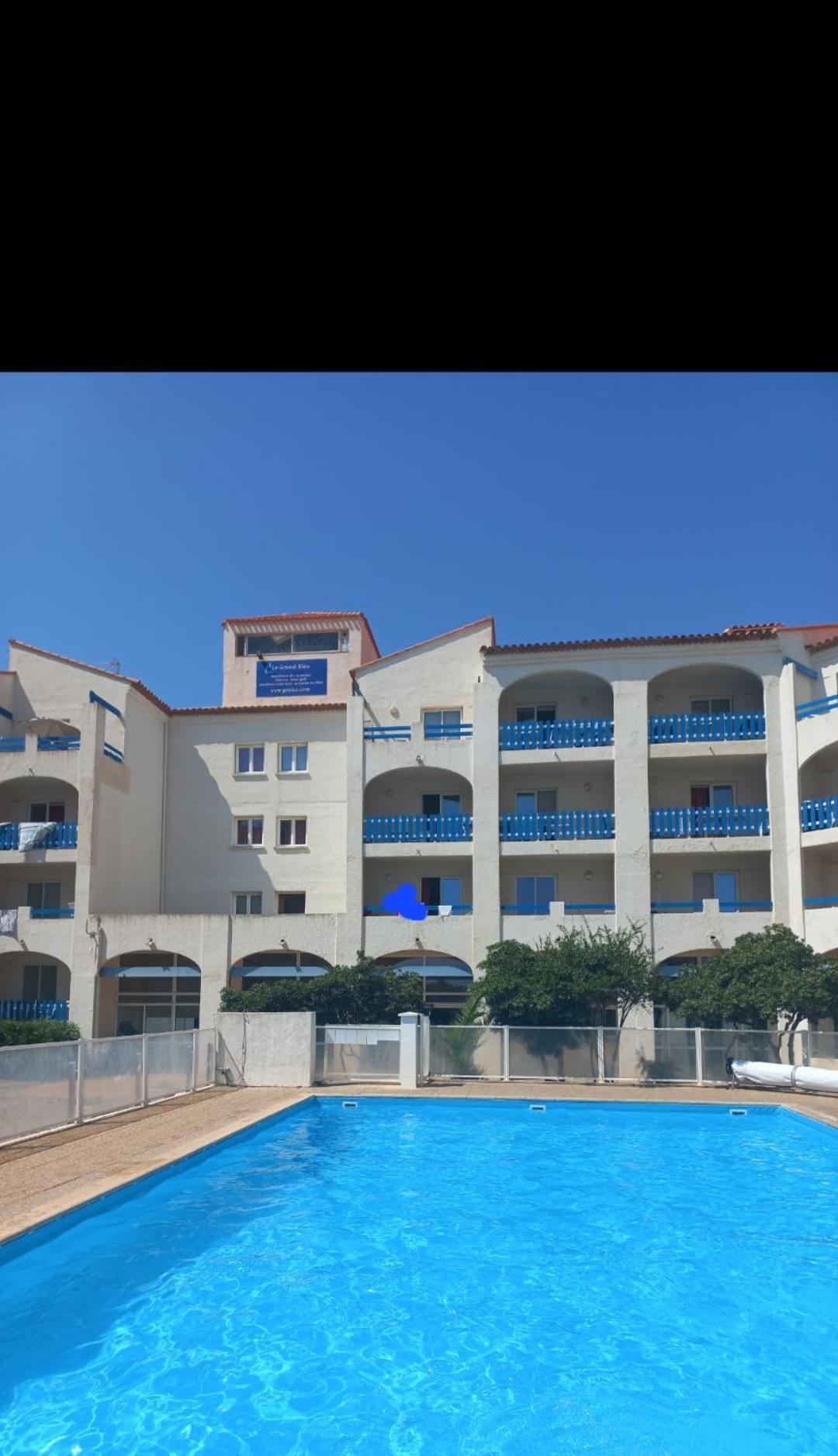 Coquet Studio 4 Pers, Piscine,Clim Mobile, Plage A 300 M,A 5Min A Pied Du Lydia 乐巴凯尔斯 外观 照片
